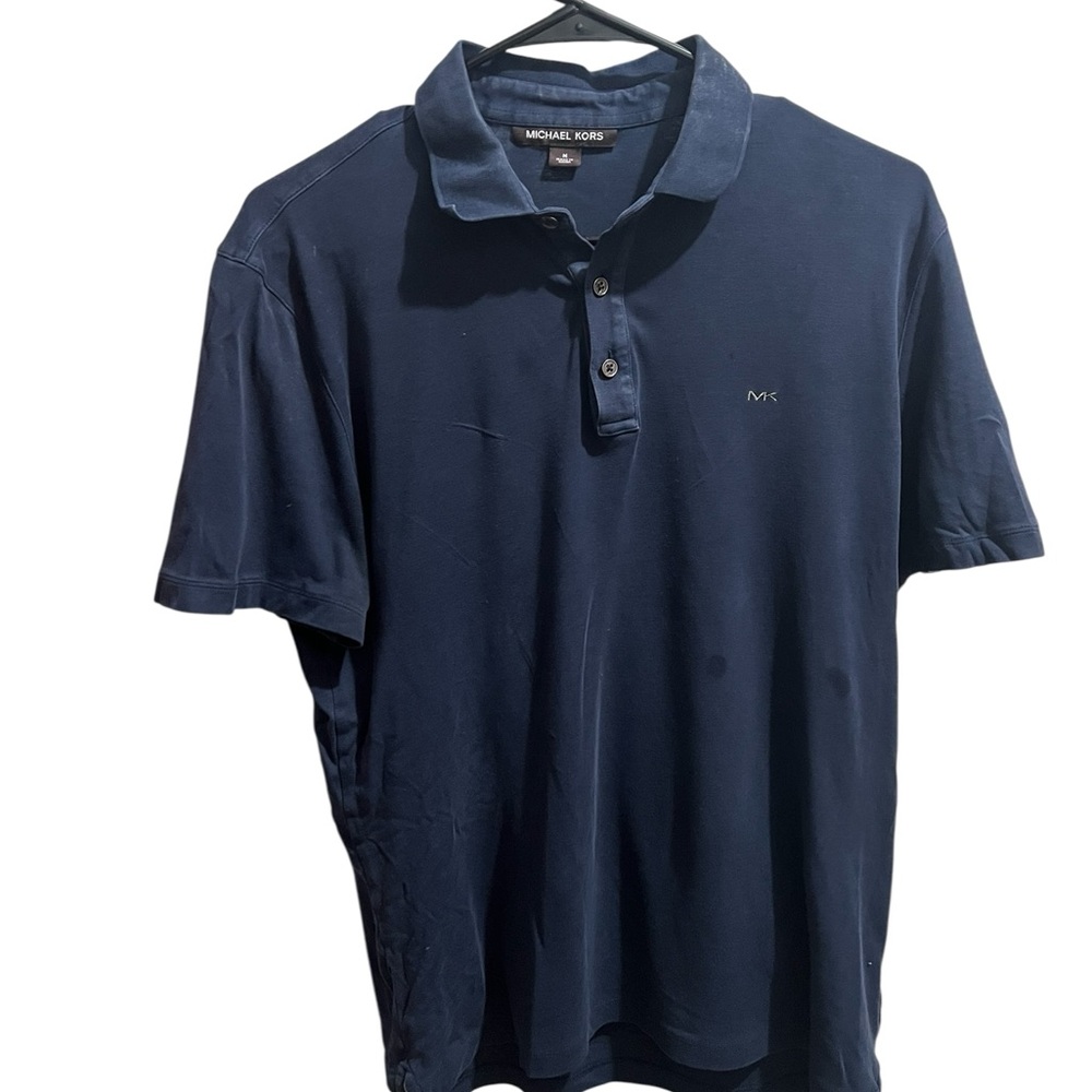 Michael Kors Men's Dark Blue Polo Shirt
